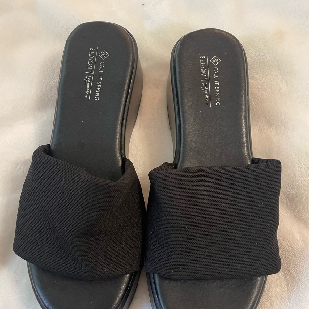 Call It Spring Black Women's Sandals